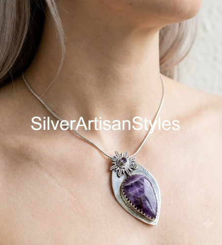 Natürlicher amethyst - natürlicher,