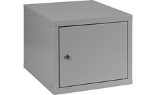 Quality Brand Schließfachschrank lichtgrau/lichtgrau H350xB400xT450mm 1 Abteile