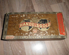 Alte Ausführung Zigarrenkiste Handelsgold Nr. 310 für 50 Zigarren a 30 Pfennig