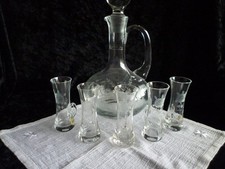 Glas Karaffe + 5 Schnaps /