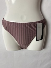 String Tanga braun gestreift