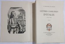 CHARLES DE BROSSES VERTRAUTE