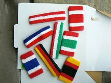 1 Paar Schweißbänder + 1 Stirnband Deutschland Frankreich Österreich Italien