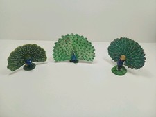 Schleich Bullyland CollectA Set Pfauen 3 Figuren Rarität