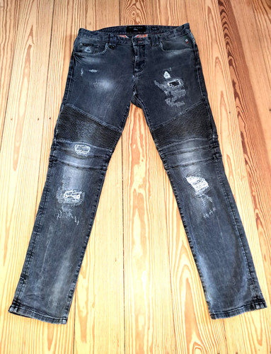 Herren jeans biker - (,