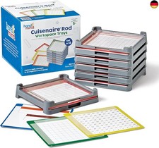 Learning Resources Cuisenaire Stab-Tabletts 6er-Set, ab 5 Jahren, enthält nur 