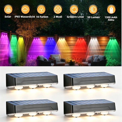 4er led solarleuchten - 4er,