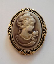 Vintage Brosche Kamee