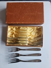 6 Kuchengabeln 70er Jahre