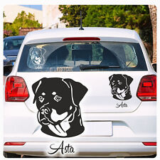 Autoaufkleber Rottweiler Name Auto Aufkleber Hund Wunschname on Tour A201