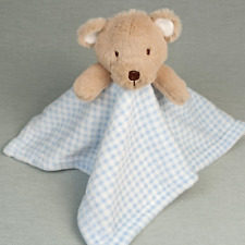 Snuggle Tots Bär Teddy ❤️ Kuscheltuch Schnuffeltuch Schmusetuch Blau karriert