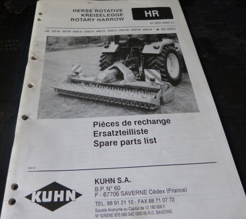 Kuhn-Ersatzteilliste-