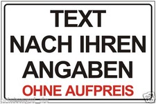 FIRMENSCHILD WERBESCHILD WARNSCHILD TEXT LOGO DESIGN NACH IHREN ANGABEN  P148