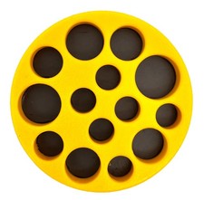 1/4" Runder Magnethalter für 14 Stecknüsse – Werkzeug-Organizer aus Kunststoff