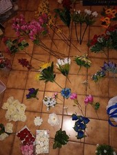 Künstliche Blumen und Blüten - großes Paket - Dekoblumen - Bastelblumen - Strauß