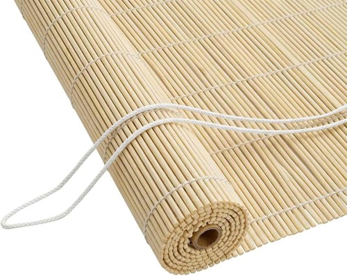 Bambus rollos natur lamellen - natur,