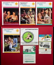 7 x DDR Prospekte Camping 1975