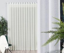 Store Gardine mit Ösen halbtransparente weiche Sable Qualität Bleiband NACH MAß