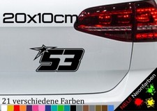 Startnummer 53 Aufkleber