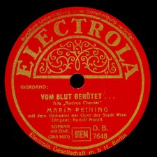 MARIA REINING SOPRAN- "Andrea Chenier" Von Blut gerötet../ "Boheme" Mimi  G3635