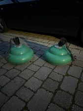 Grüne Alte Vintage Lampen