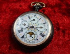 Vollkalender Taschenuhr mit