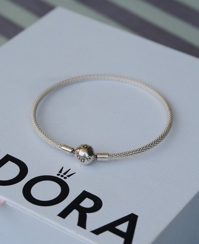 Pandora mesh armband - pandora, silber