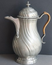 Teekanne Kanne Teapot Zinn antik 1771 Barock Krug Karaffe alt Art Deco
