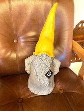 NÄÄSGRÄNSGARDEN Wichtel Gartenzwerg BJÖRN gelb 55cm Zwerg - NEUWERTIG