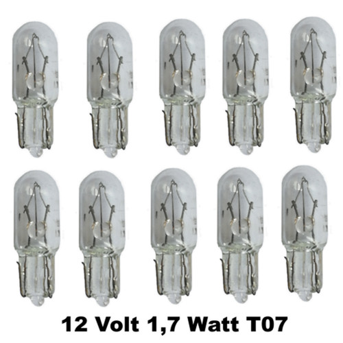 Stück 12v 7w t5 - 10, 1,7w
