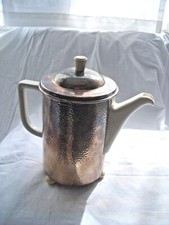 WMF 1,4 l D.R.P Porzellan Kanne Kaffeekanne Warmhaltekanne Metallummantelt Silbe