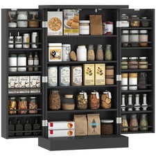 Homcom küchenschrank mit - mit, 5