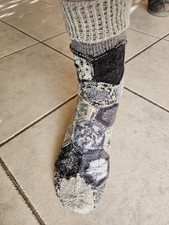 Sechseck-Wollsocken Gr. 41/42