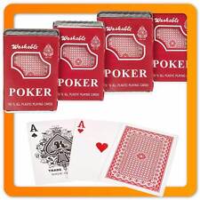 4 x Kunststoff Pokerkarten Royal Profi Plastik Poker Spielkarten Plastikkarten
