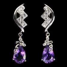 925 sterling silber - silber, ohrringe