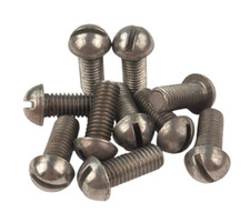 10St M8 x 20 DIN 86 Halbrund Kopf Schraube alt Linsen Schlitz Schrauben Oldtimer