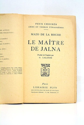 Maître jalna paris 1947 - maître,