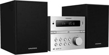 GRUNDIG CMS 4200 BT DAB+, Micro HiFi System, Silber-Schwarz, GHF1070 Musiksystem