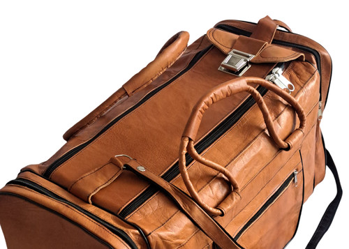 Echte leder reisetasche 65cm - echte,
