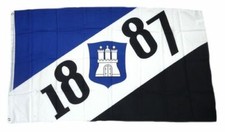 Fahne / Flagge Hamburg 1887