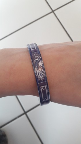 Vintage emaille armreif - emaille,