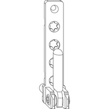 MACO Ecklager PVC, mit 7 mm