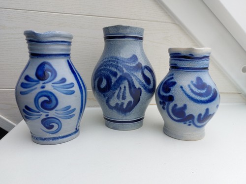 Konvolut steingut blau grau - steingut,