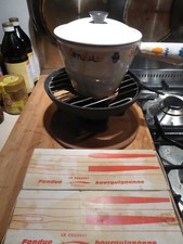 Le Creuset Fondue Set Vintage original 70er mit viel Zubehör SILVESTER!