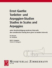 Gaetke, Ernst - Tonleiter- und Arpeggienstudien Band 2 - für Posaune