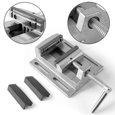 STAHLWERK Schraubstock Maschinenschraubstock Parallelschraubstock aus Aluminium