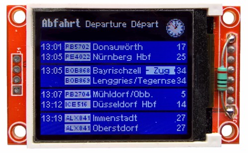 Zugzielanzeiger tft18 modell - tft18,