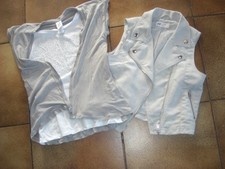 graue Mädchen ärmellose Weste und Langarm Shirt Größe 146 siehe Foto