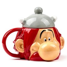 Tasse Becher Figur mit Deckel