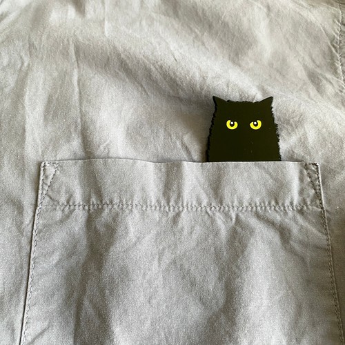 Pocket kitty pin anstecknadel - pocket,